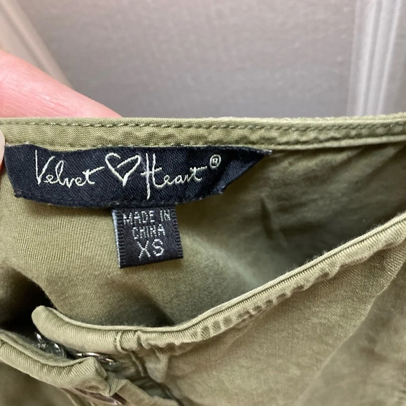 Velvet heart olive green jumpsuit size XS - Picture 5 of 5